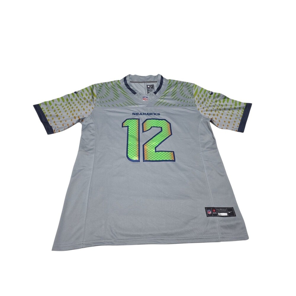 Seattle Seahawks Nike 2025 Rivalries Limited Jersey Wolf Grey 12 Fan Size M